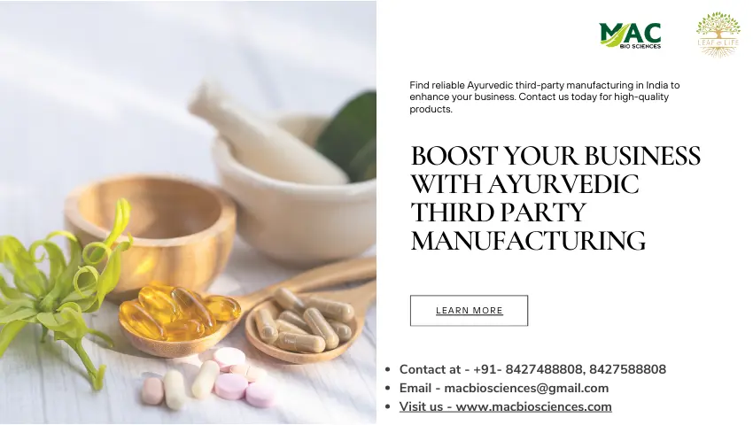 ayurvedic products third party manufacturer