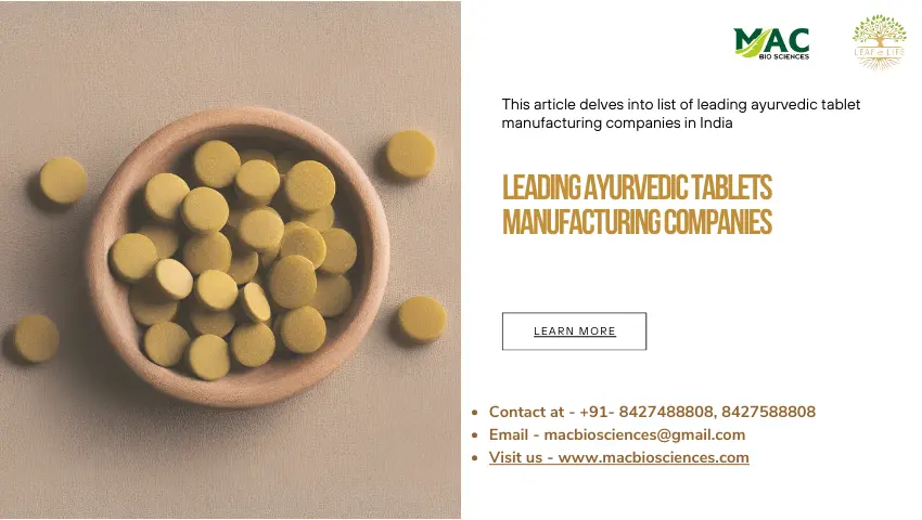 ayurvedic tablet manufacturers in india