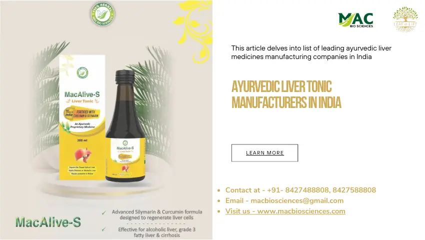 ayurvedic liver tonic manufacturers