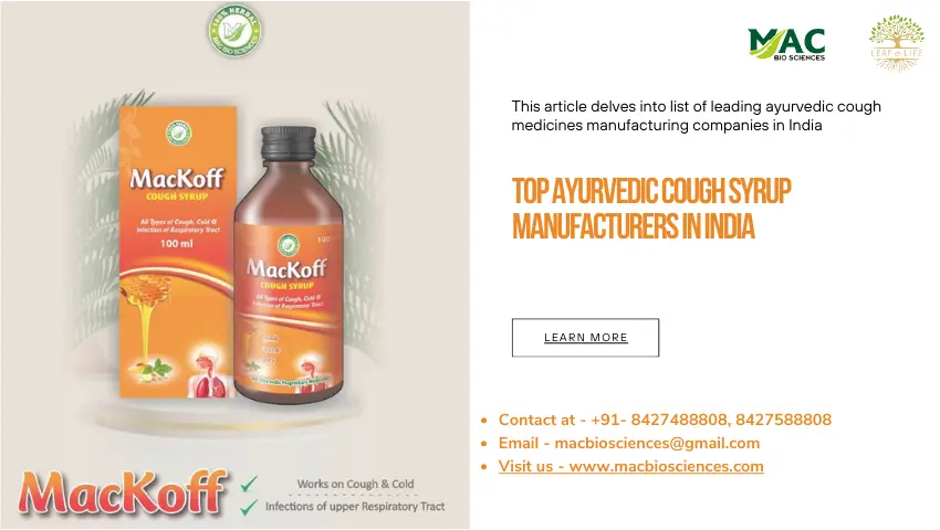 top ayurvedic cough syrup manufacturers