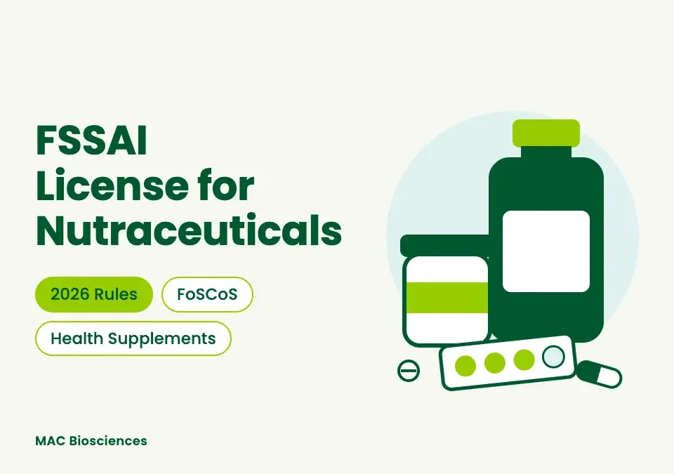 Fssai license for Nutraceuticals