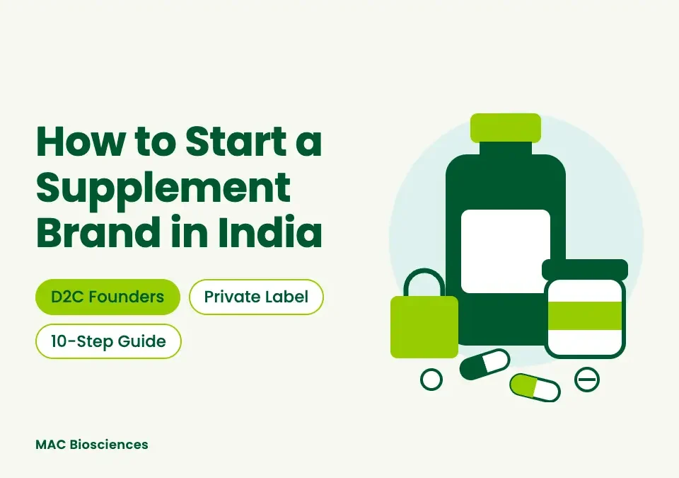 start a supplements brand in India